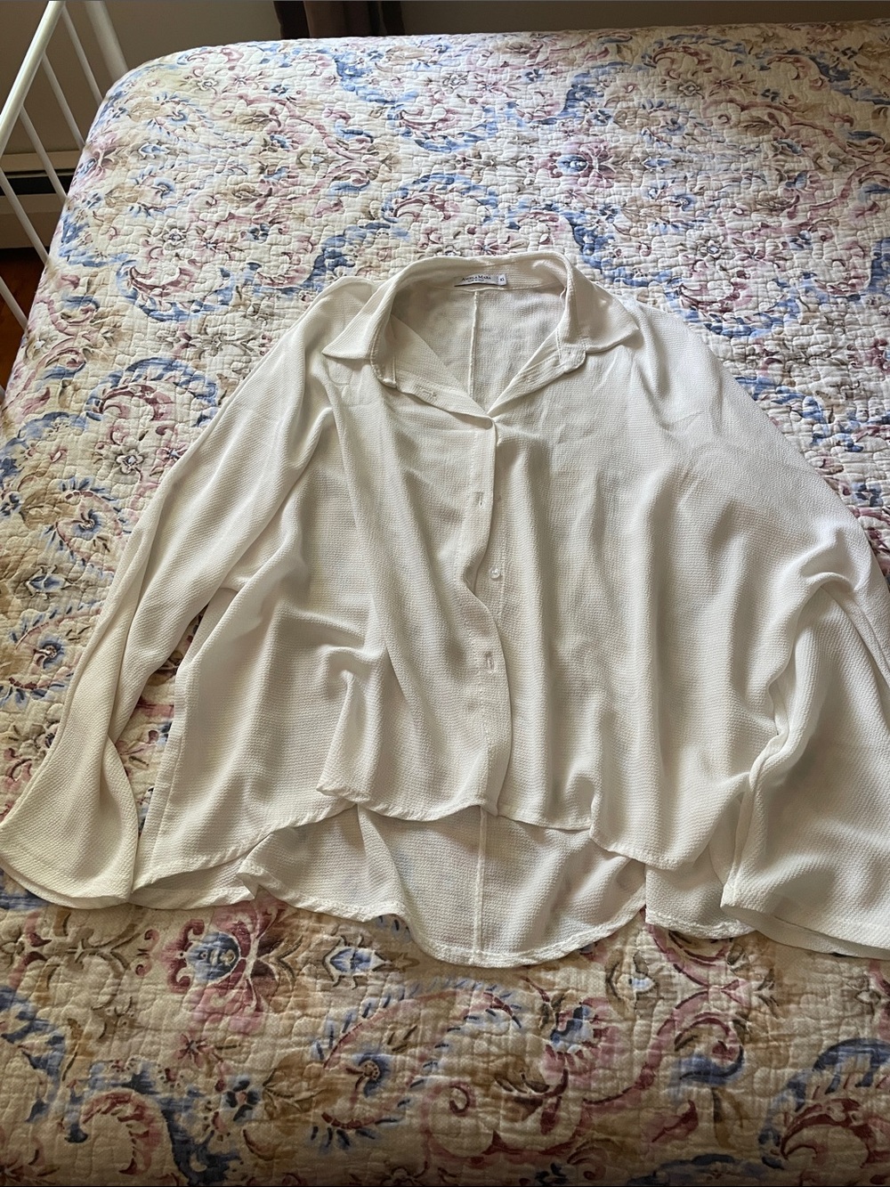 Flowy White Button Down